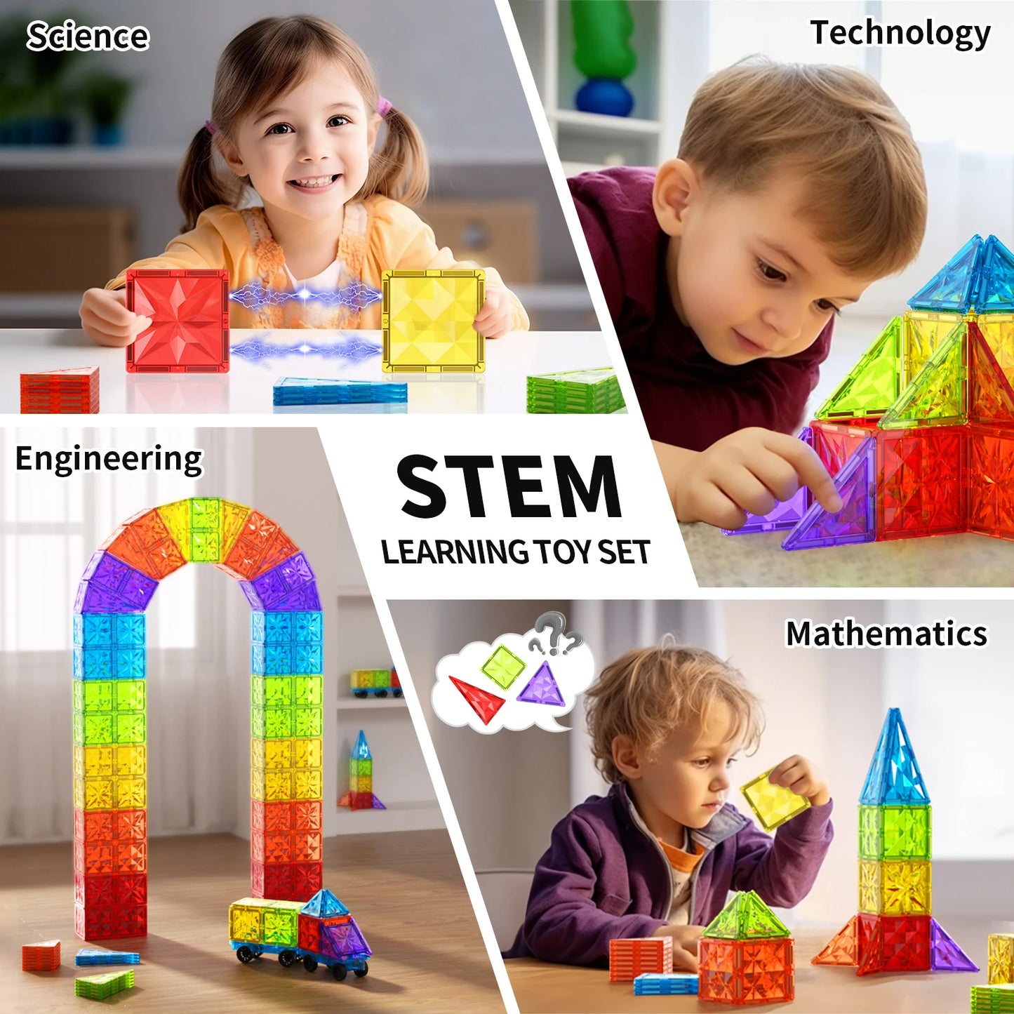Colorful Magnetic Puzzle Blocks