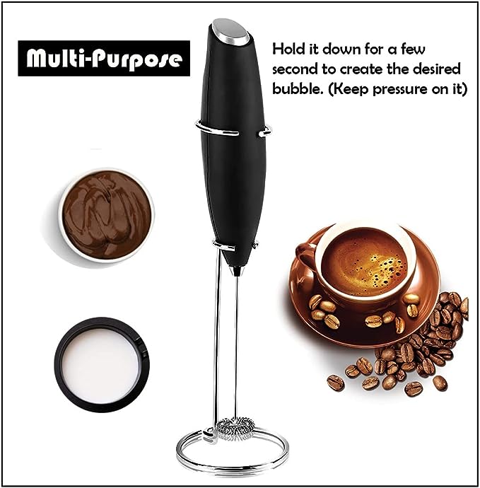 Milk Frother with Stand, Coffee - WonderDeals