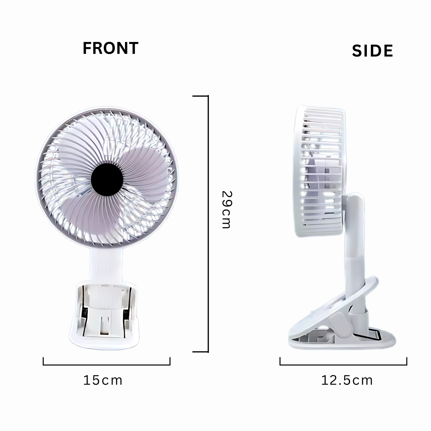 Rechargeable Mini Desk Fan For Long Lasting Comfort